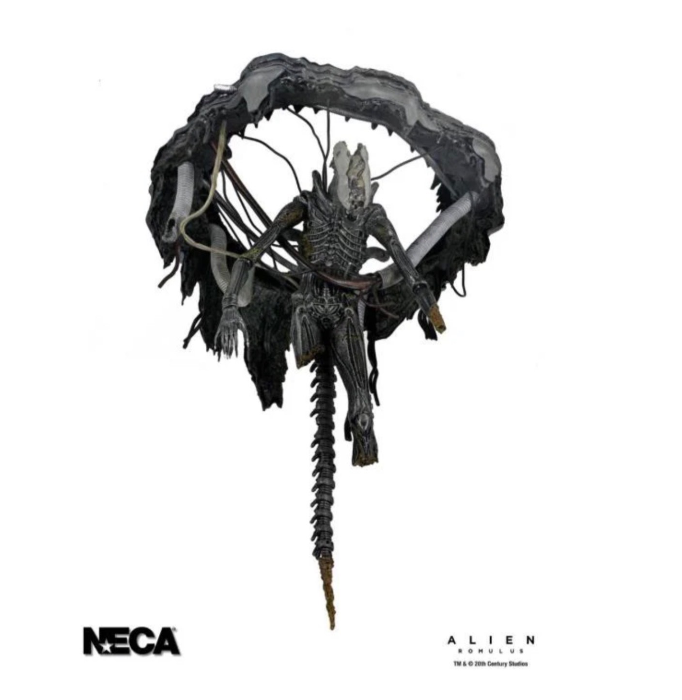 NECA ALIEN ROMULUS FIGURE Suspended Lab Xenomorph