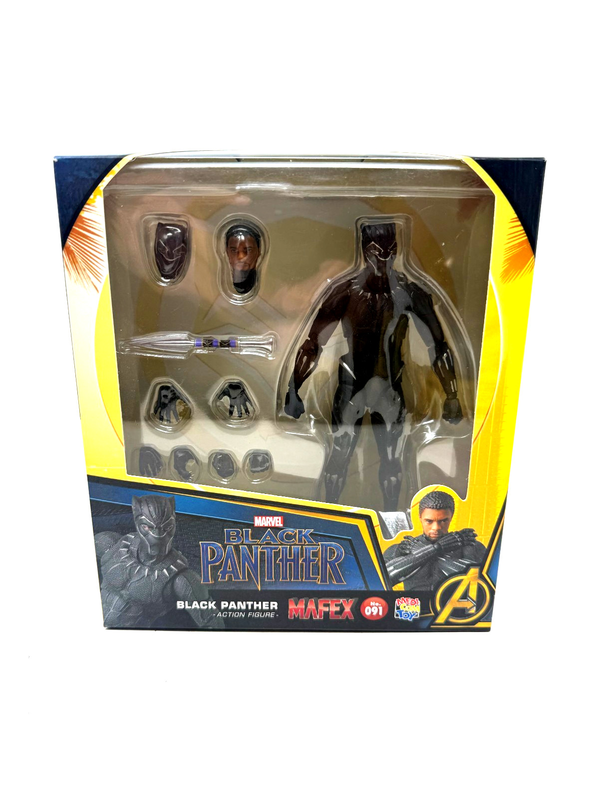 MAFEX Marvel Black Panther OPENED No. 091 Medicom Authentic