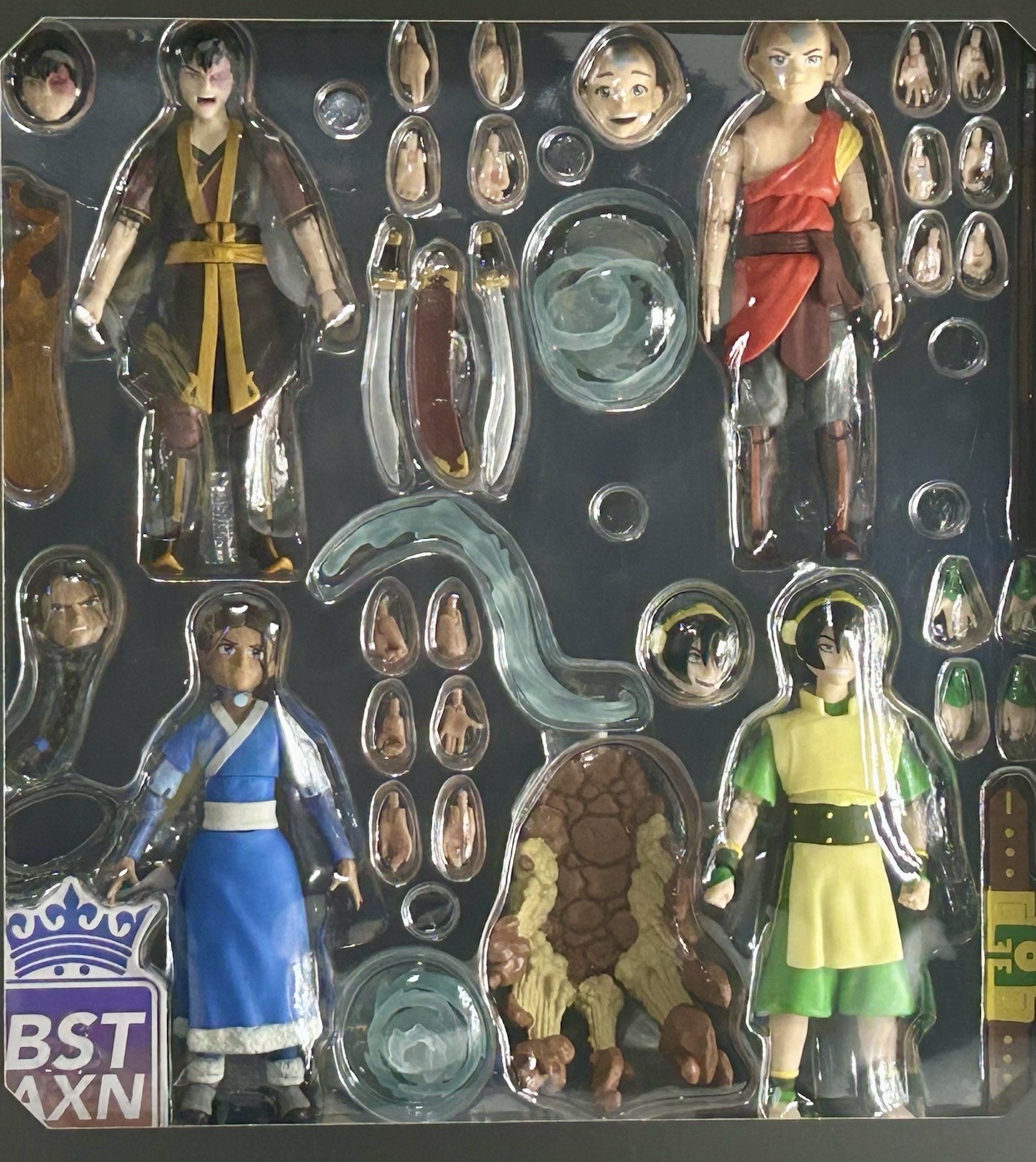 Avatar The Last Airbender Elements BST AXN 5-inch Action Figure Anime 4-Pack NIB