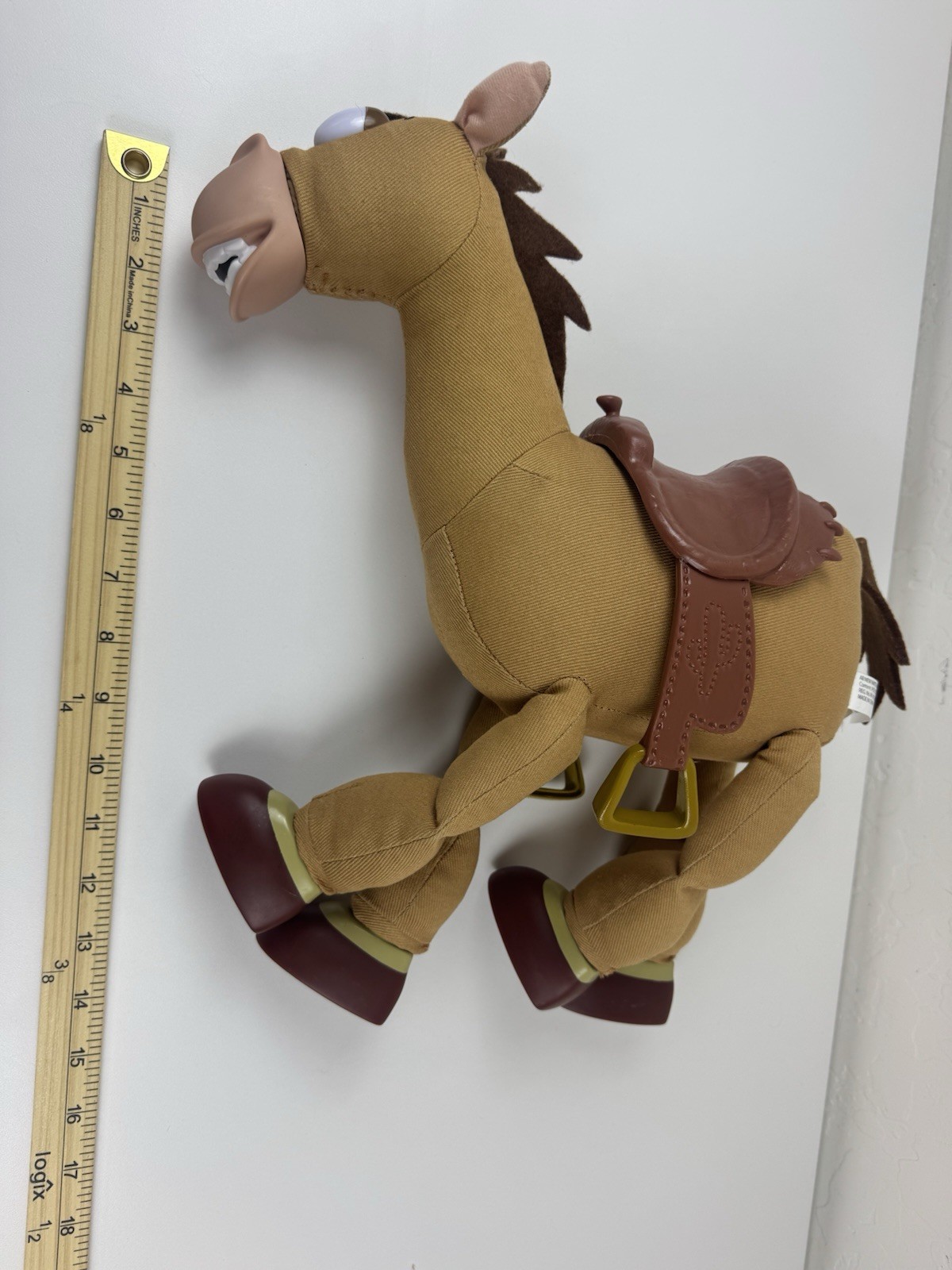Disney Pixar Toy Story 15&Prime; Woody Push Belly, Bullseye, Slinky & Forky *Read