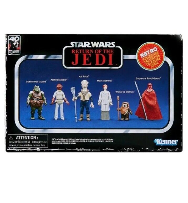 Star Wars Retro Collection Return of the Jedi Multipack 3.75&Prime; Set 6 Figure Pack