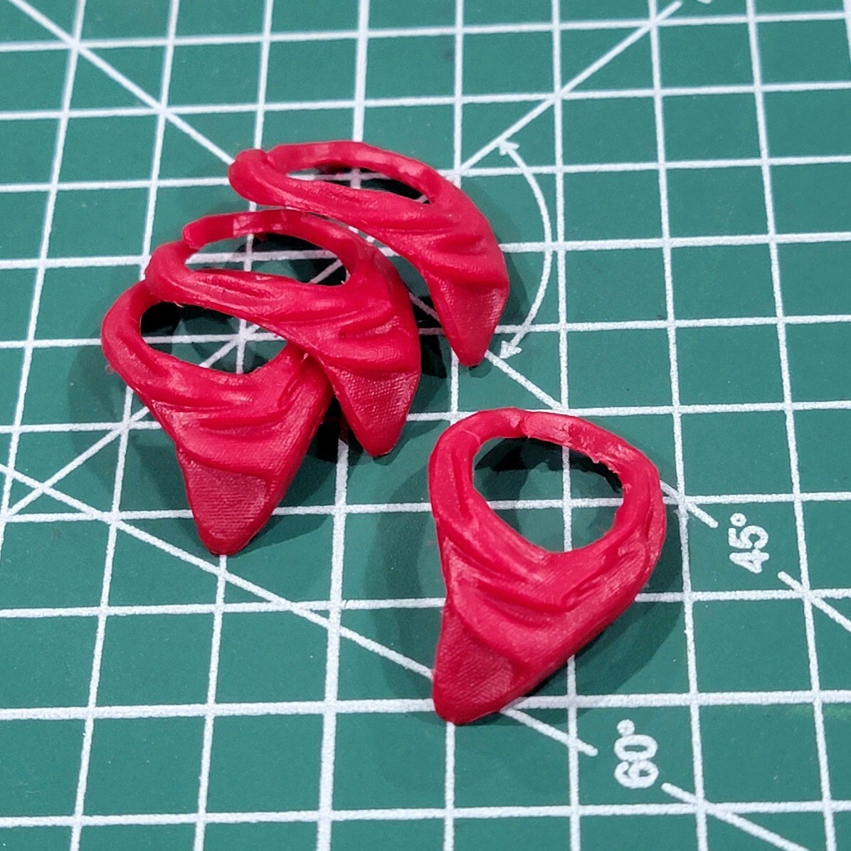 Custom 4x Red Scarfs resin casts 6 inch scale cobra military g.i. joe