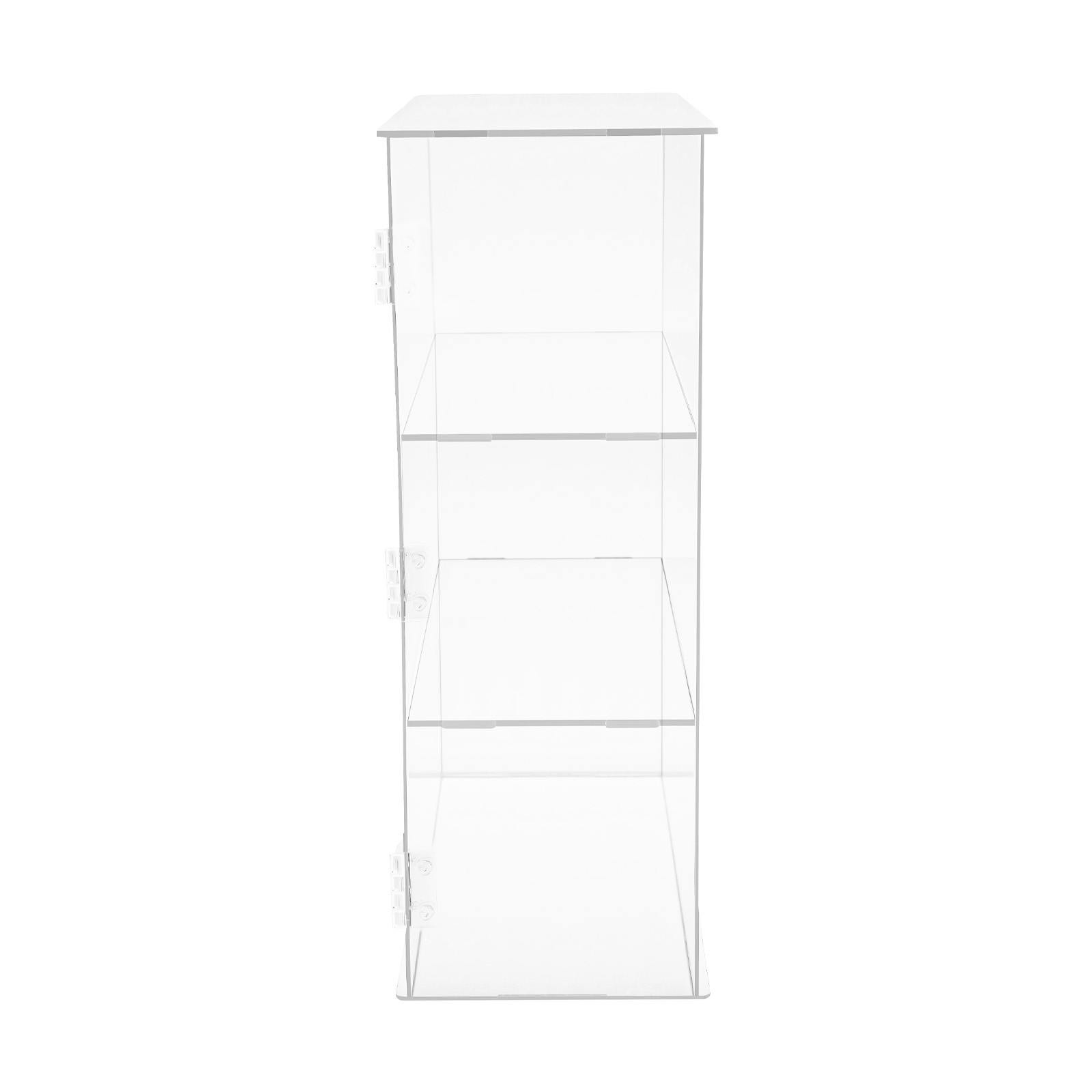 3-Tier Display Case Shelf Dustproof Clear Showcase Holder for Action Figures