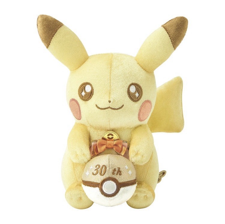 PIKACHU PLUSH + KEYCHAIN SET | 30TH ANNIVERSARY | POKEMON CENTER EXCLUSIVE