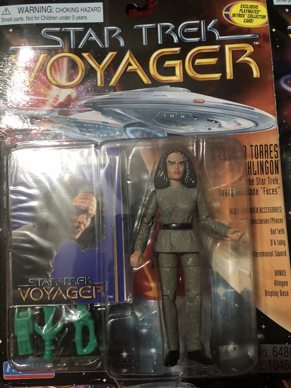 6 Different Unopened 1996 Playmates Star Trek Voyager Figures
