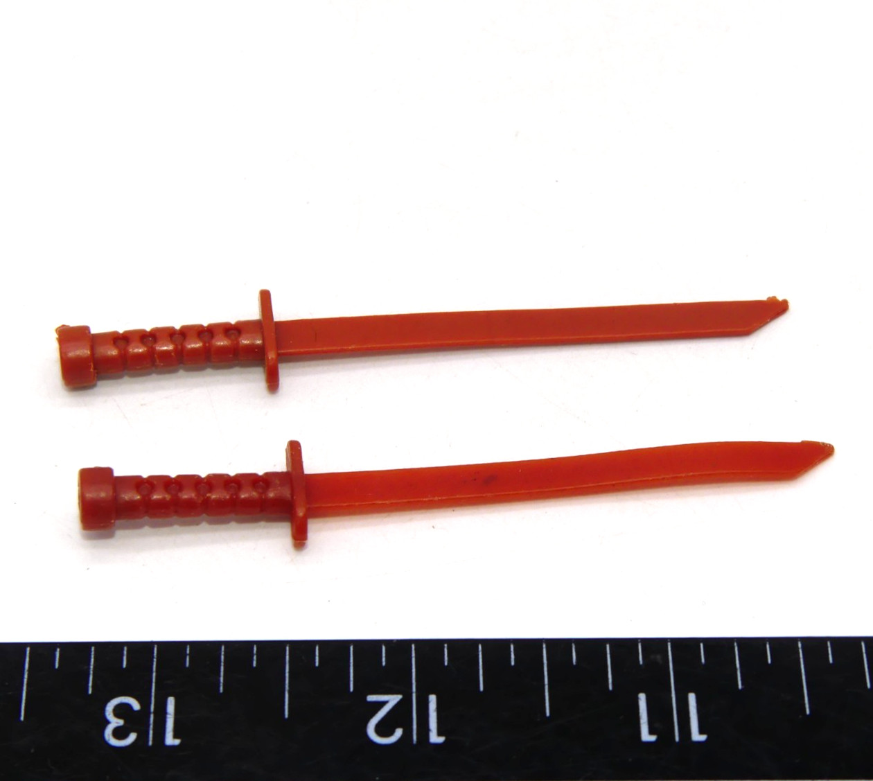 1988 1990 Teenage Mutant Ninja Turtles Leonardo X2 Katana Sword Parts TMNT
