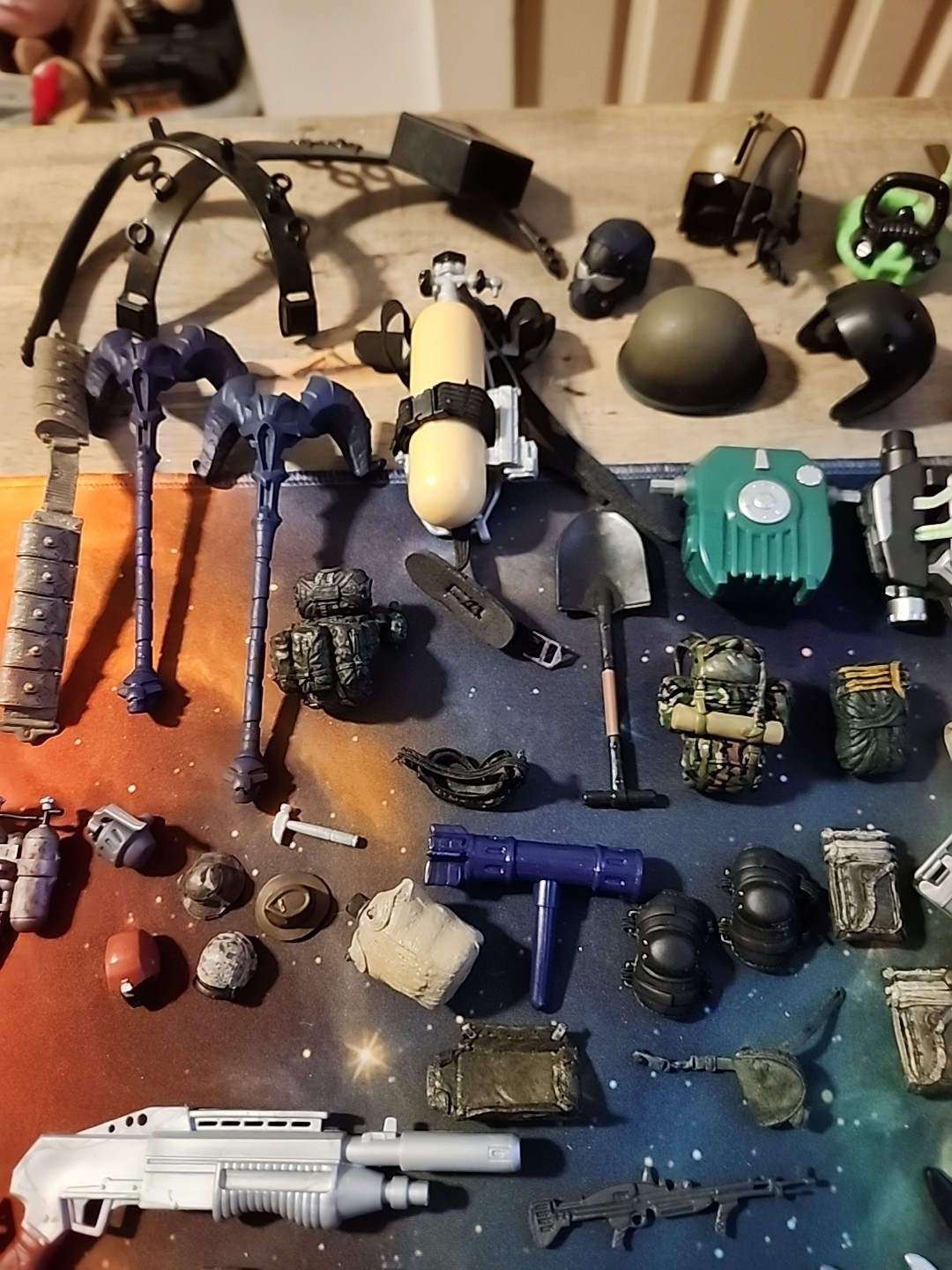 50+ Pc Lot Action Figure Weapons Accessories Swords Knives Guns Halo G.I. Joe