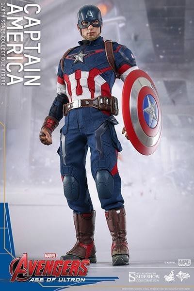 New IN STOCK Hot Toys MMS281 Avengers Age of Ultron Captain America Chris Evans