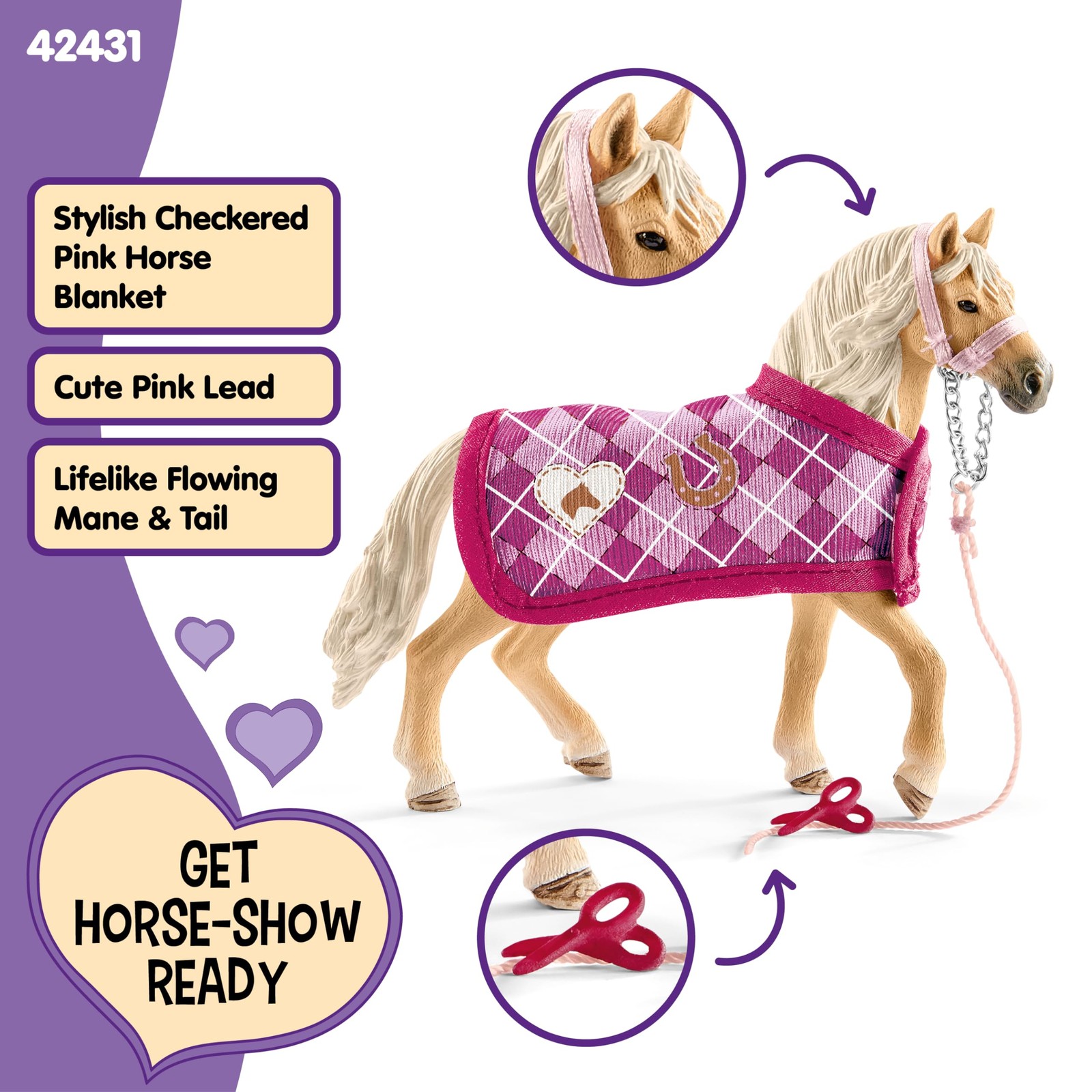 Horse Club, Horse Toys for Girls and Boys, Sofia&rsquo;s Fashion Creation Horse Set…