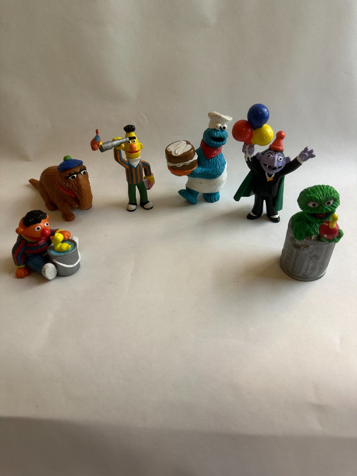 Vintage Sesame Street PVC Figures 1980s Applause Lot Of 6