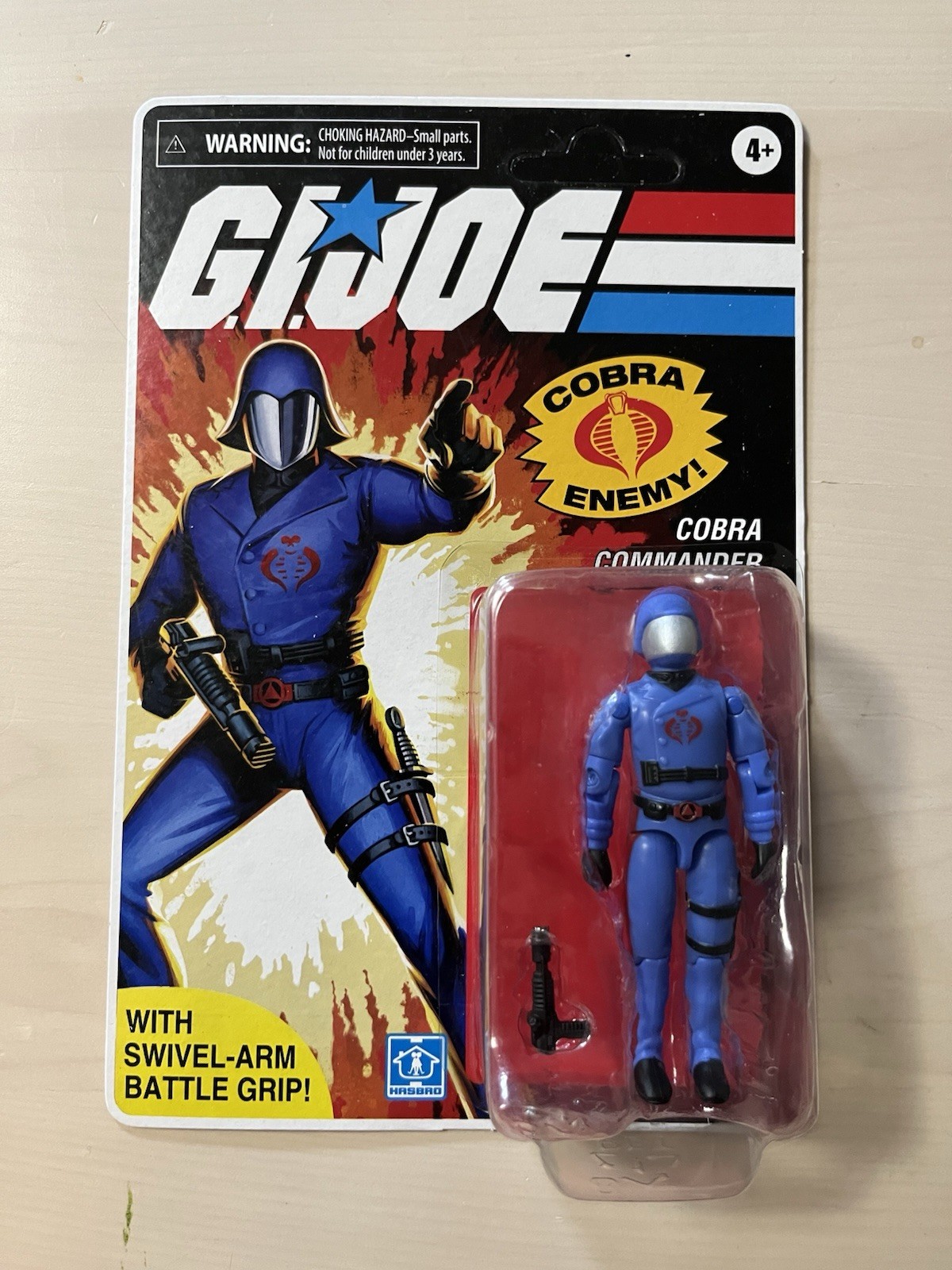 G. I. Joe Cobra Commander 3.75&Prime; Figure 2023 Hasbro Haslab MOC Mickey Mouse