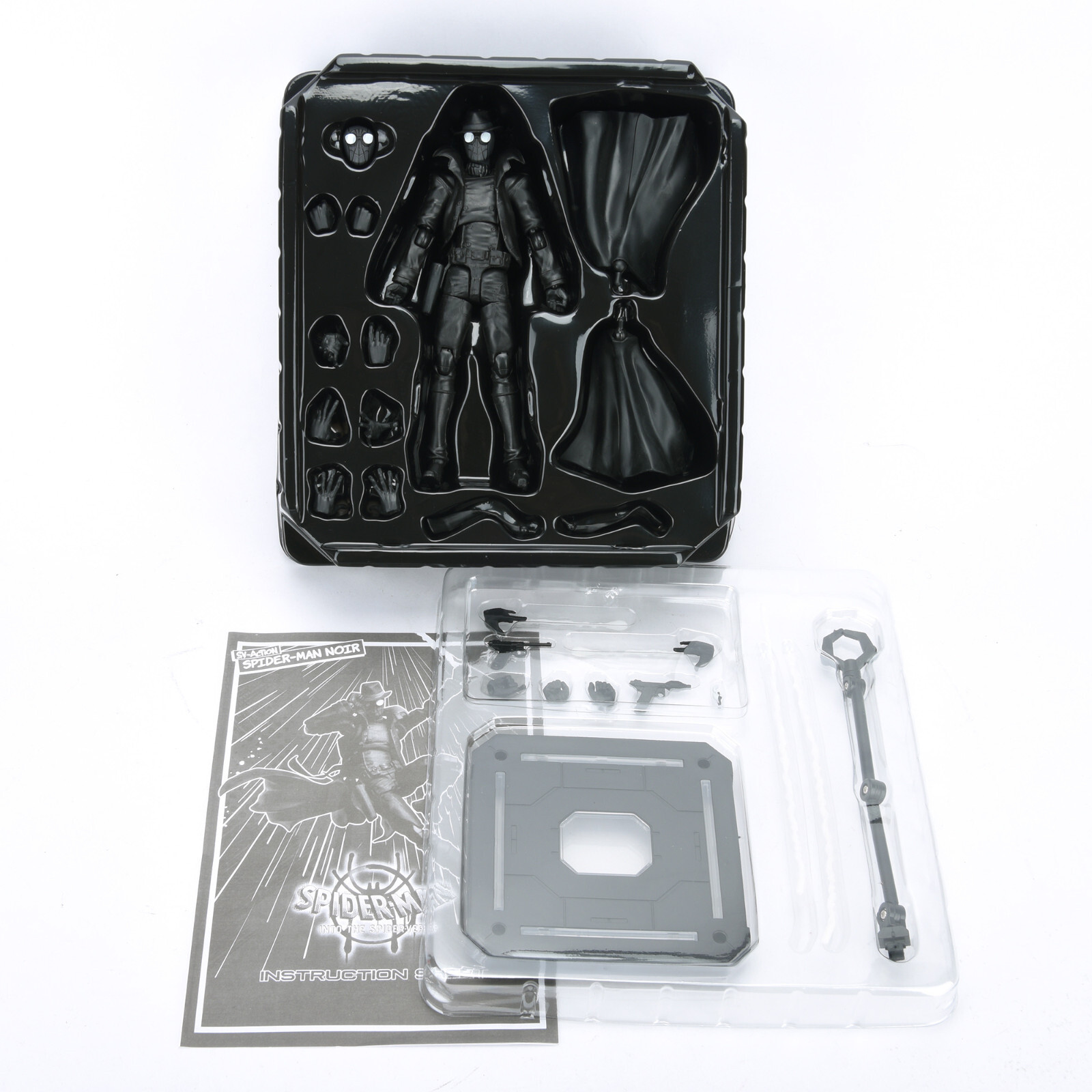 Spider-Man Action Figure Into The Spider Verse Spiderman Noir SV-Action Toy Gift