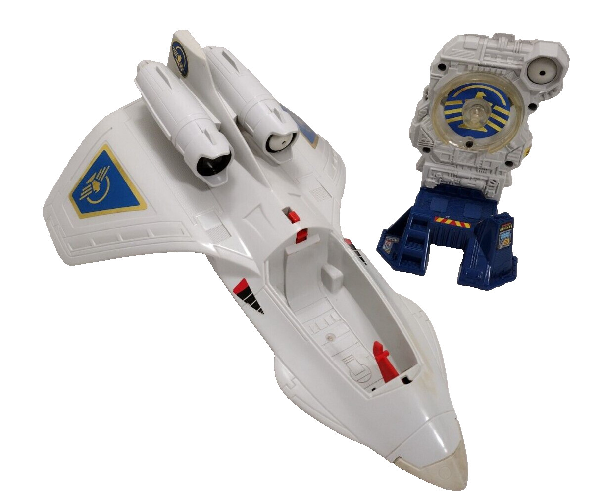 MATTEL Captain Power POWERJET XJ-7 + POWER ON ENERGIZER Vintage Toys INCOMPLETE
