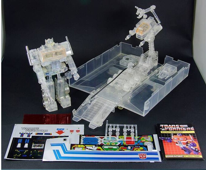 Transformers G1 clear optimus prime transparent brand new action figure Gift