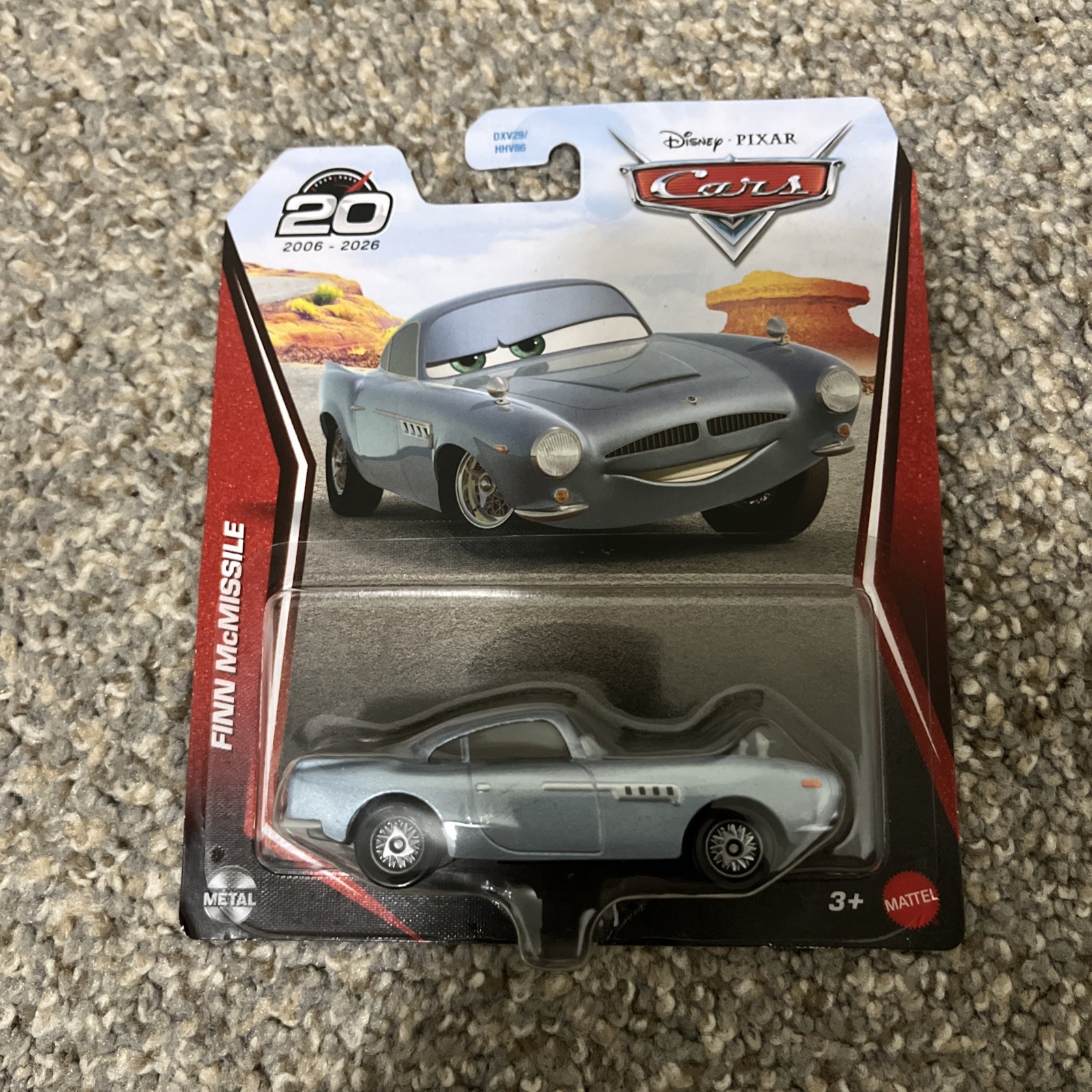 Cars 2 Finn McMissile 20 Year Anniversary Metal Mattel Disney Pixar New