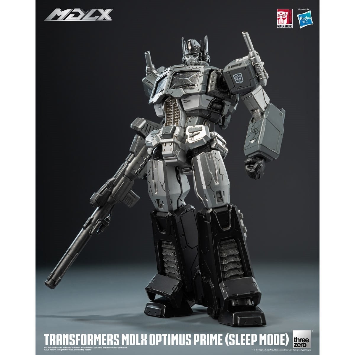 Transformers MDLX Optimus Prime Sleep Mode Action Figure 7&Prime; Threezero Exclusive