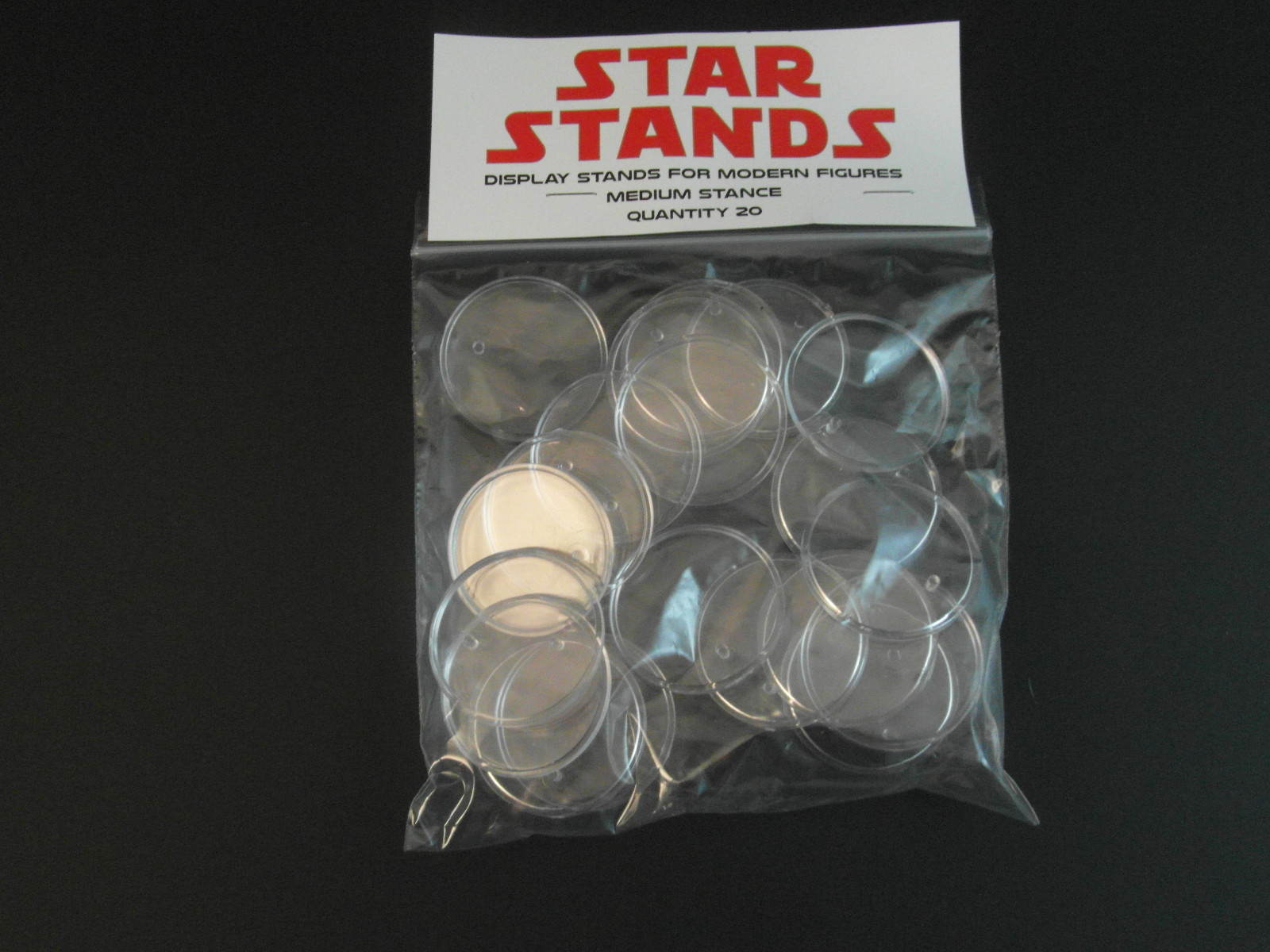 20 x New 1.5&Prime; Modern Star Wars Figure Display Stands-Wide stance -1995 on – T4c