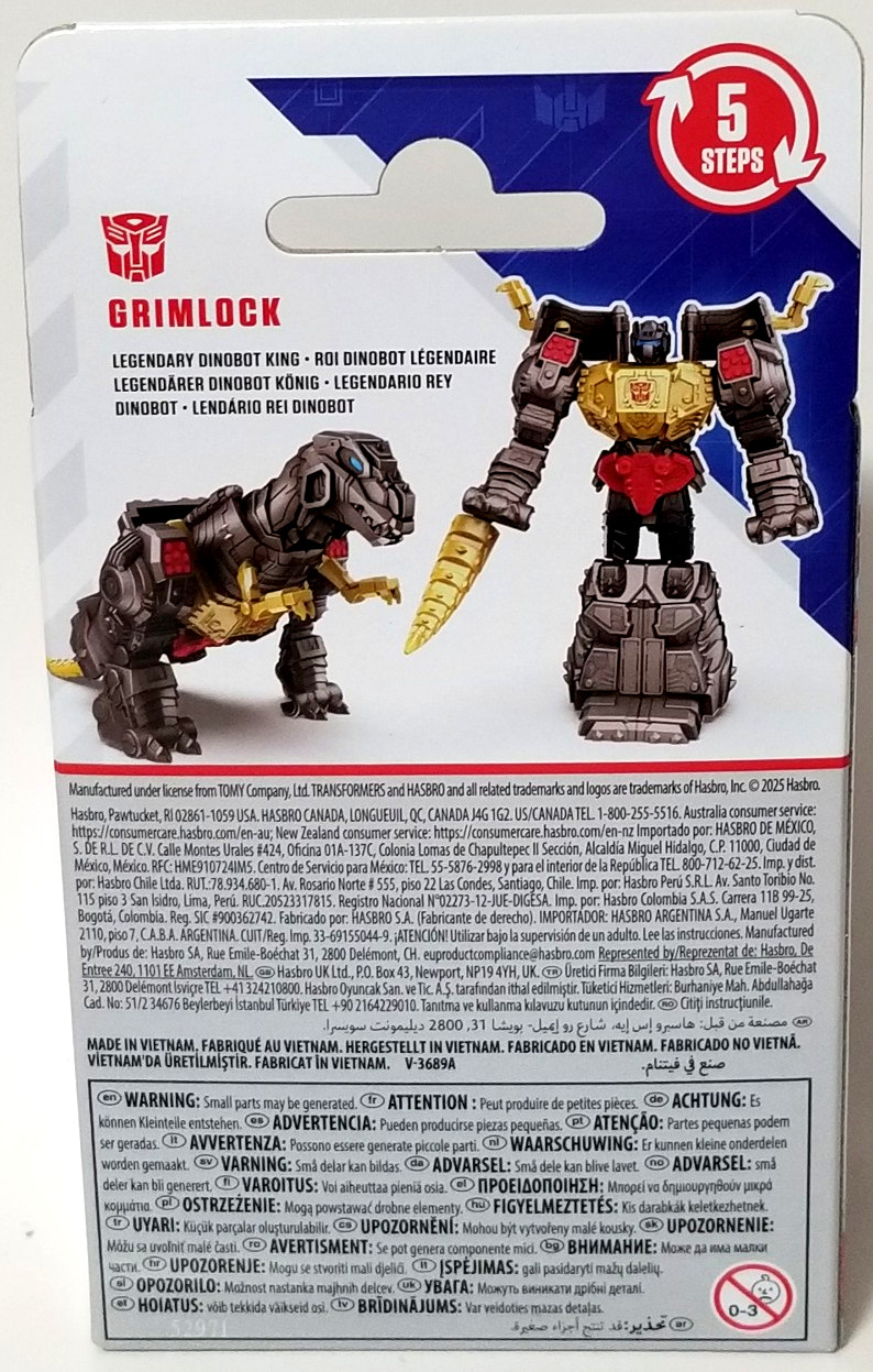Transformers 4&Prime; Grimlock – 2 in 1 – 6 Steps – Figure Hasbro New