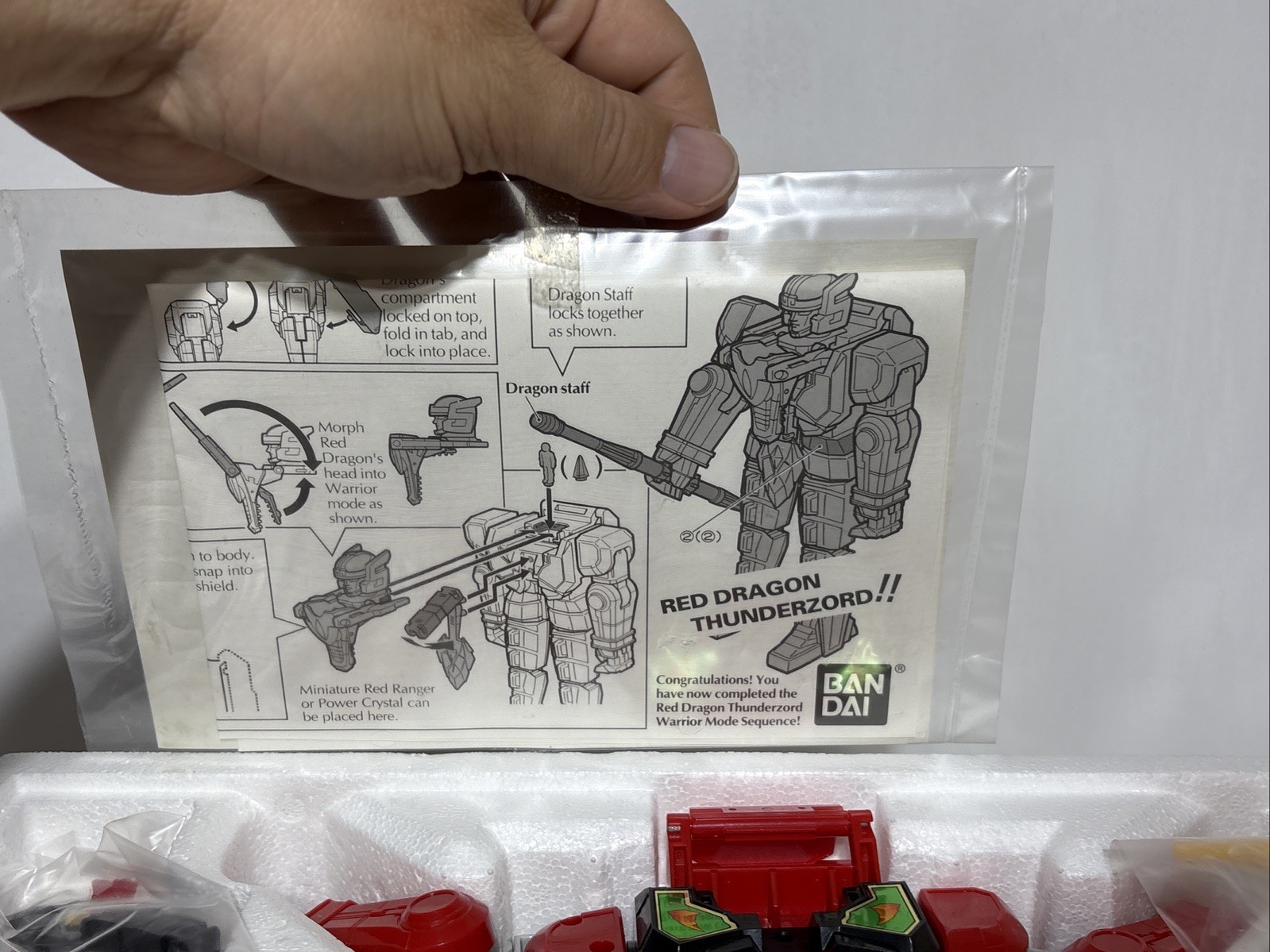 Mighty Morphin Power Rangers Thunder Megazord, UNUSED NEW in Open Box 1994