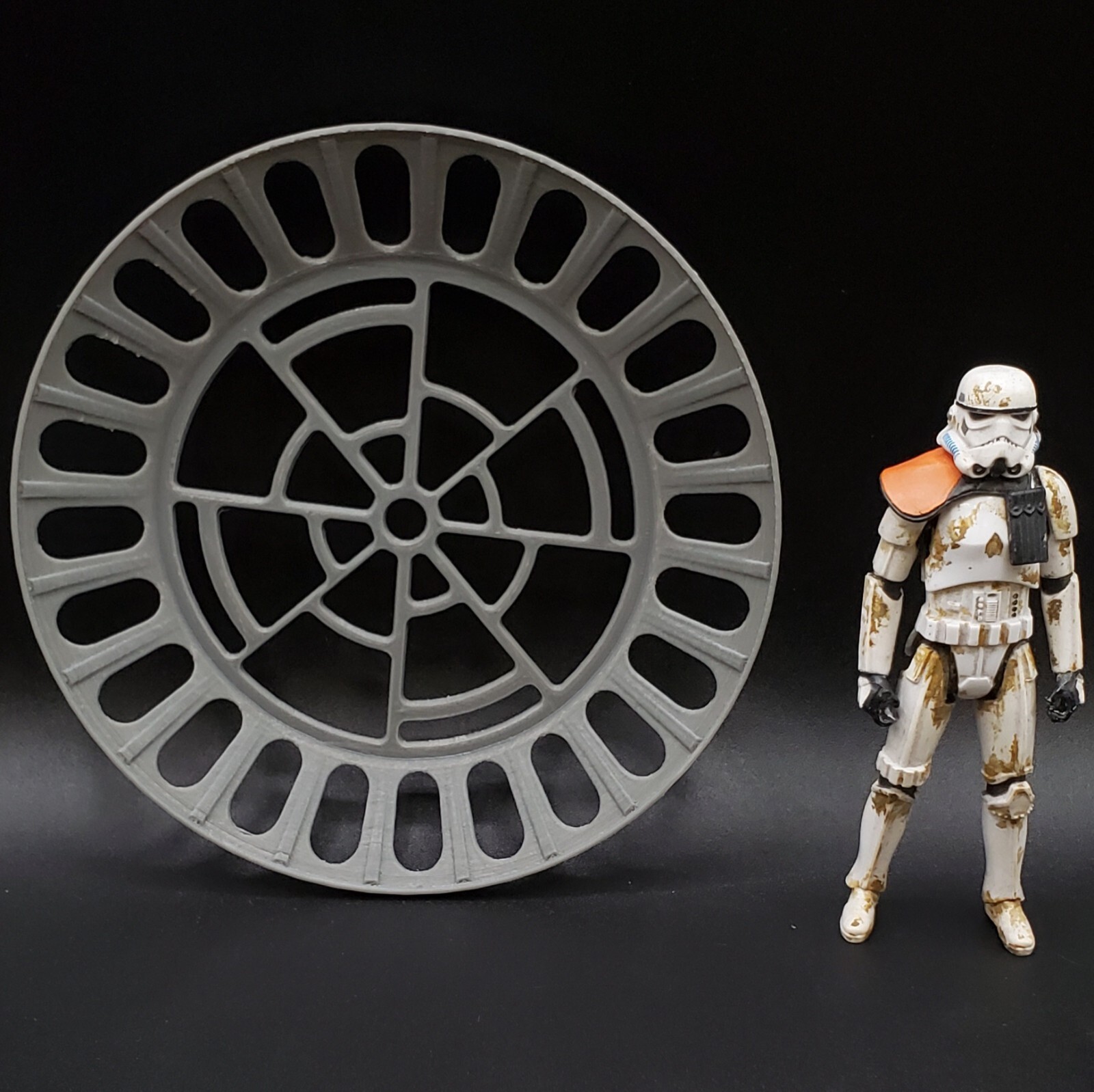 CUSTOM DEATH STAR THRONE ROOM WINDOW 3.75&Prime; FIGURE DIORAMA STAR WARS (K31)