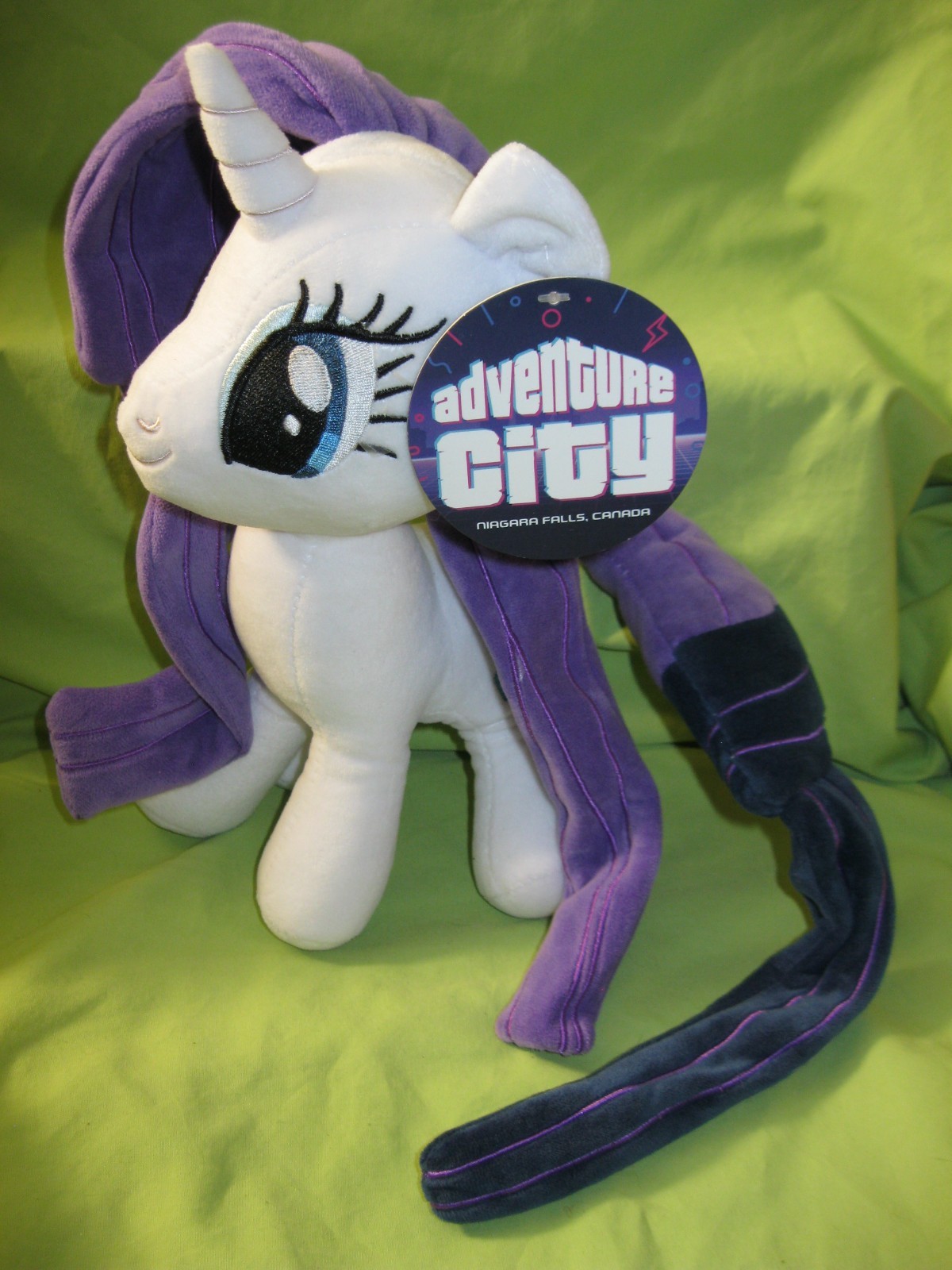 Niagara Falls Canada ADVENTURE CITY My Little Pony RARITY 10&Prime; PLUSH Wired Hair