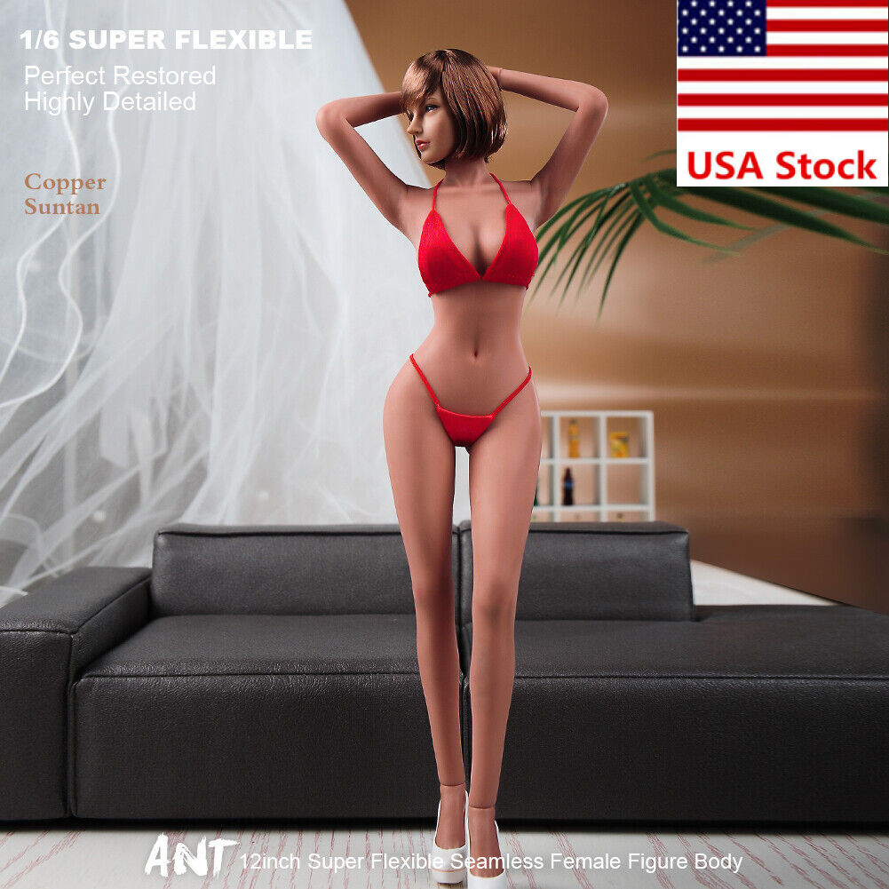 1/6 Female Medium Bust Makeup Super Flexible Joint Seamless Body For 12 »Figure