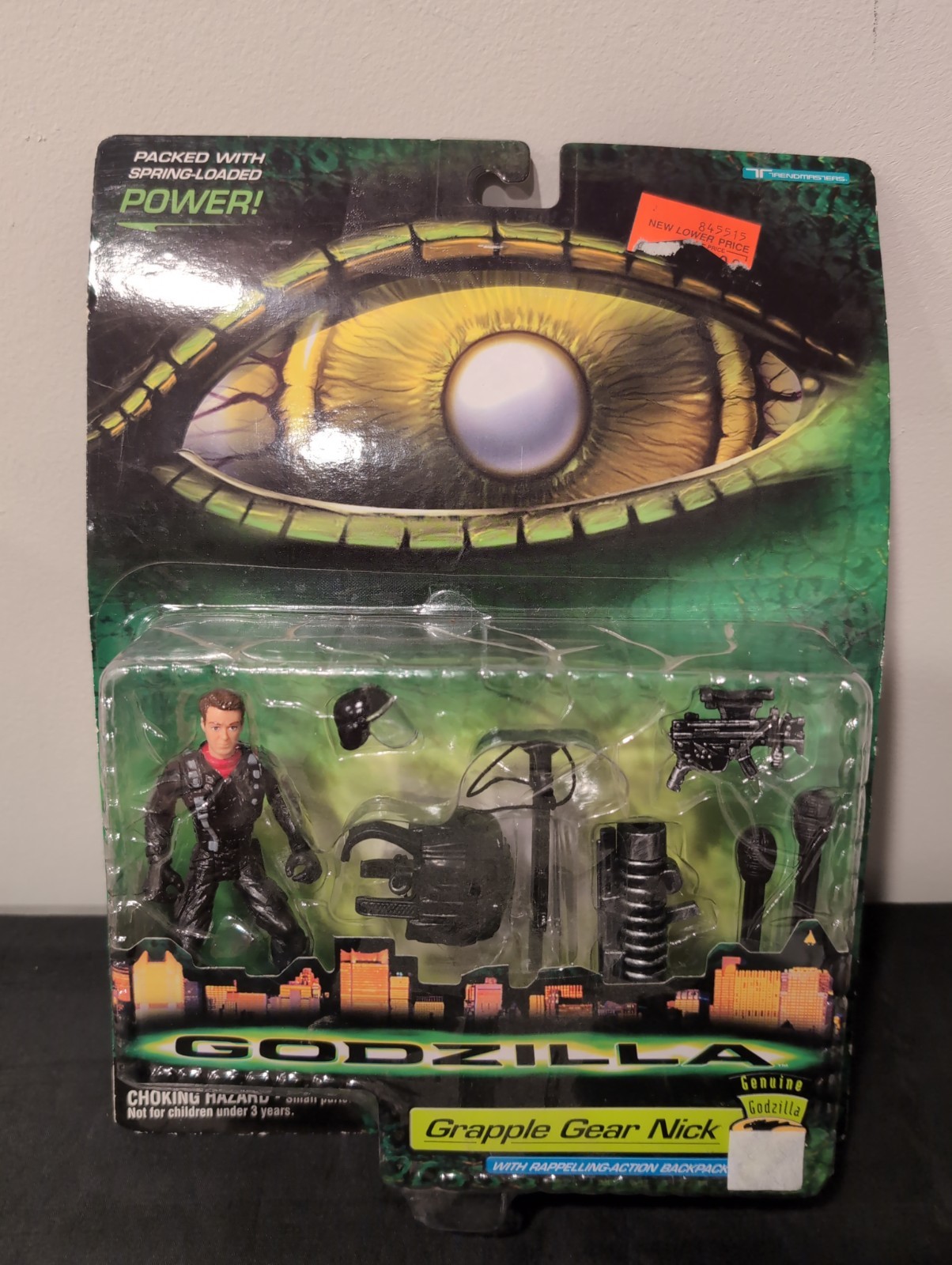 1998 VINTAGE TRENDMASTERS GODZILLA GRAPPLE GEAR NICK ACTION FIGURE #08563