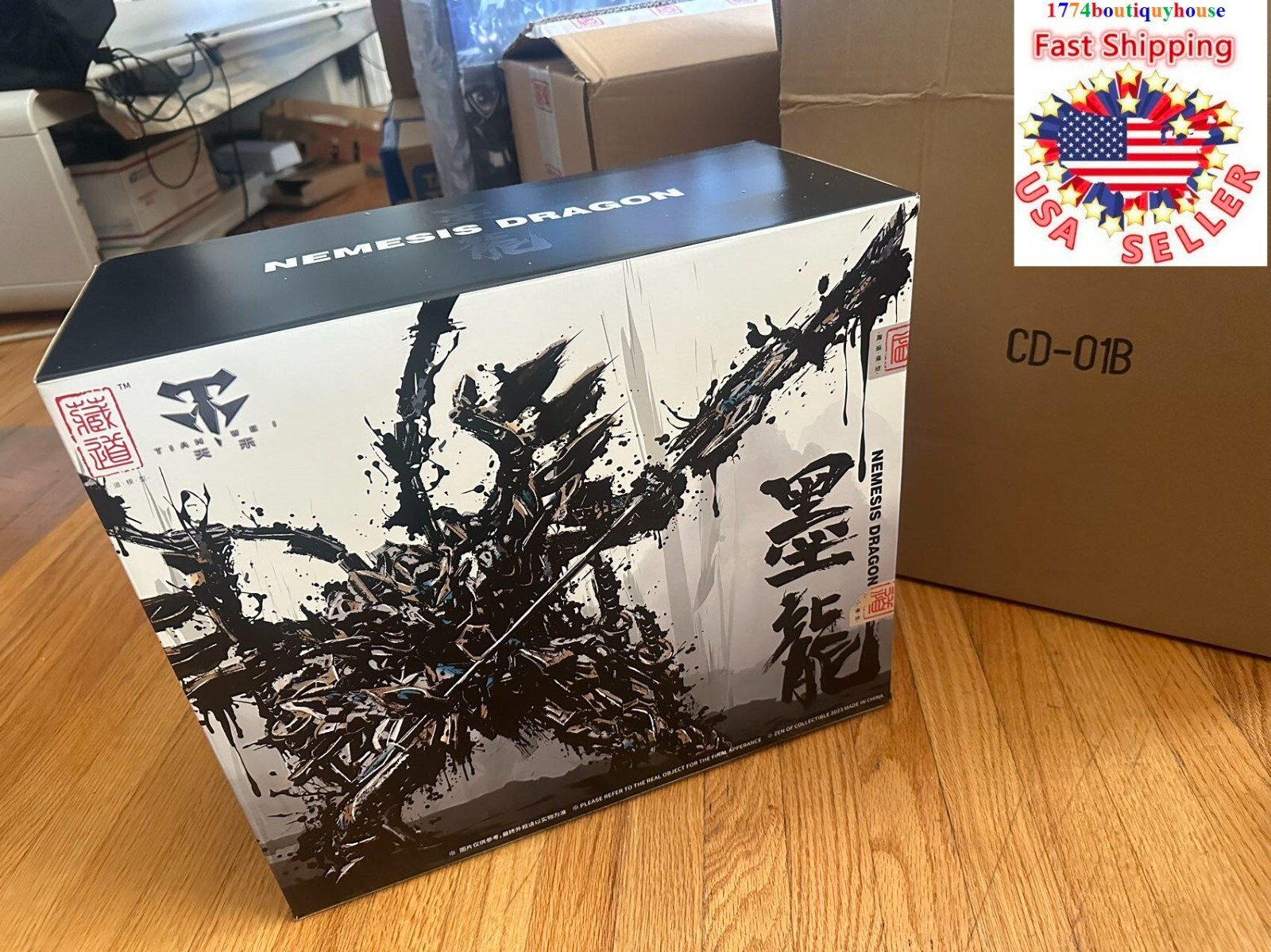 New IN BOX CangDao Model 1/72 CD-01B Black Dragon Limited Ver ALLOY USA