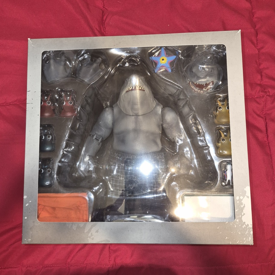 Beast Kingdom DAH-035 King Shark The Suicide Squad Action Figure Alt Heads Hands