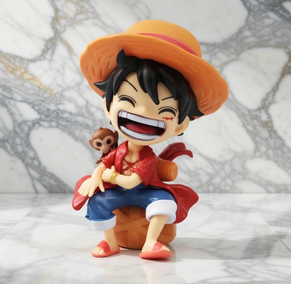 One Piece Luffy Figure with Monkey D. Luffy 13cm Anime Collectible New with Box