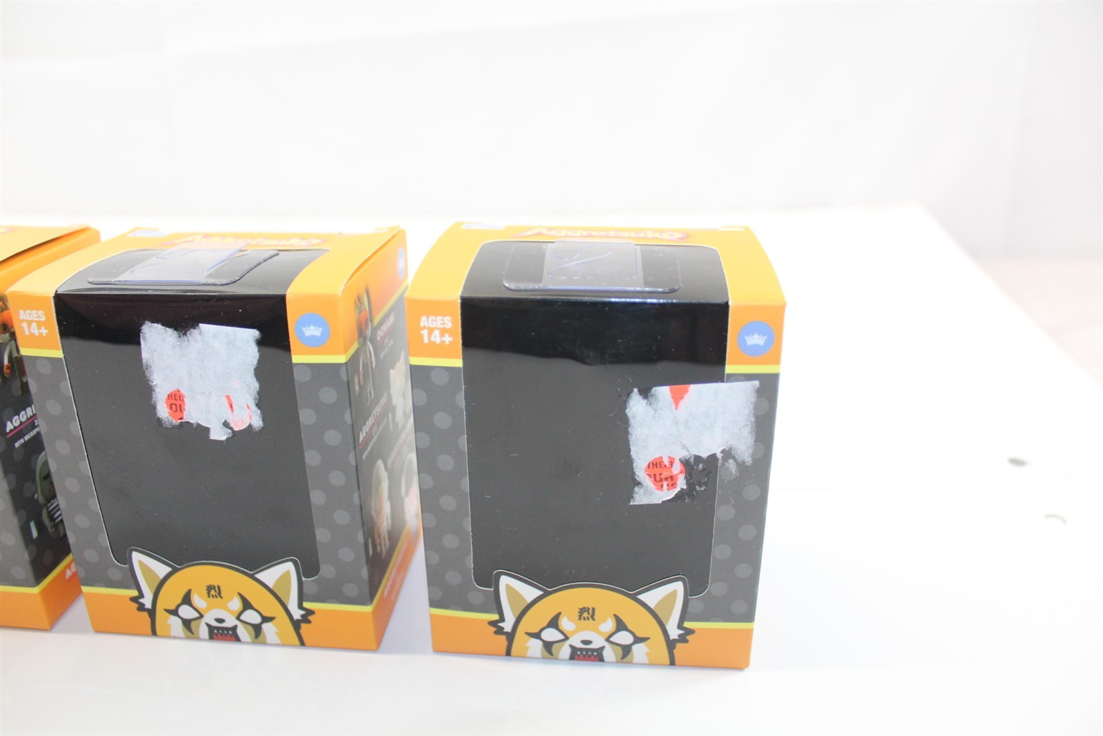 Aggretsuko Lot of 3 Blind Boxes Age 14+Action Vinyl Figures