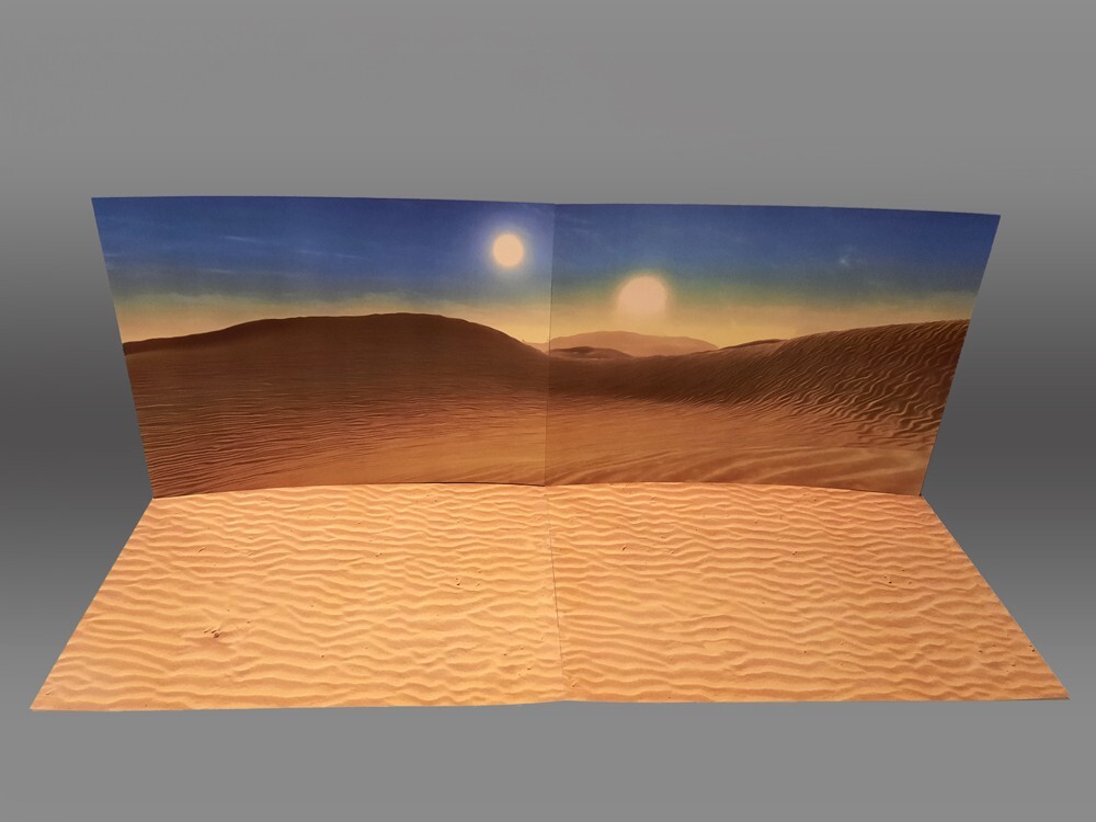 Oversize Dune Sea Backdrop Star Wars TVC Black Series Hasbro Kenner