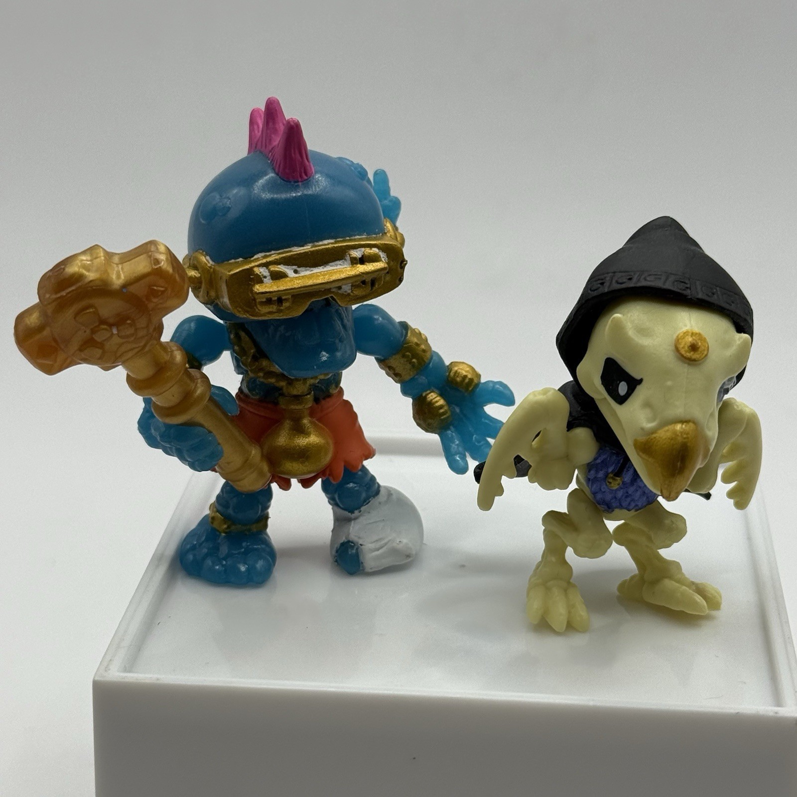 2 Moose Treasure X Action Figures Lot: Fortune Freak w/ Weapon & Bling Eagle