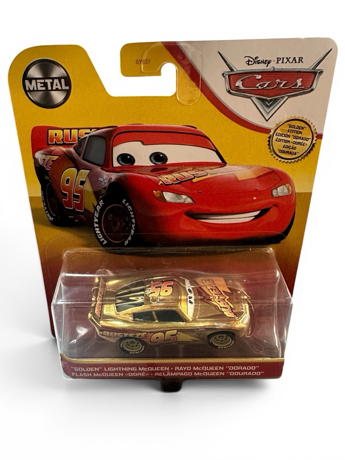 Disney Pixar Cars Golden Lightning McQueen Diecast Car Toy Vehicle-New *READ