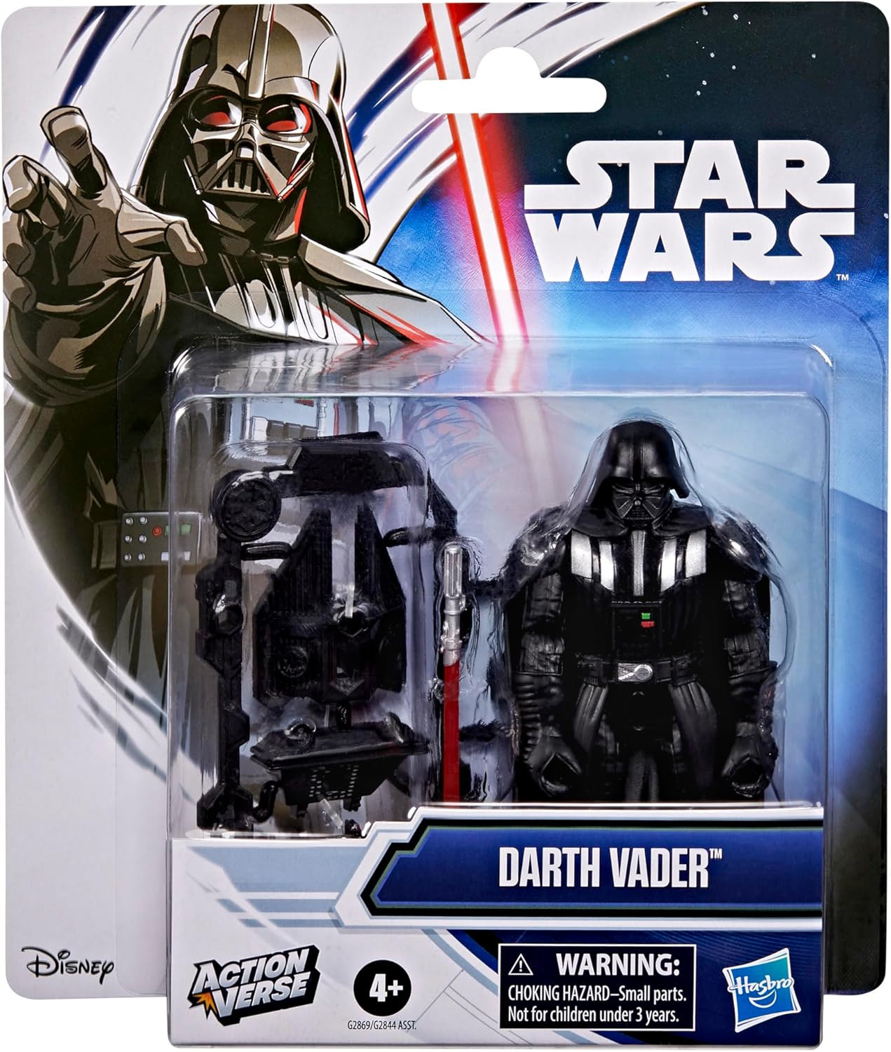 Actionverse Darth Vader 4.5-Inch Action Figure & Accessories, Reusable Accessory
