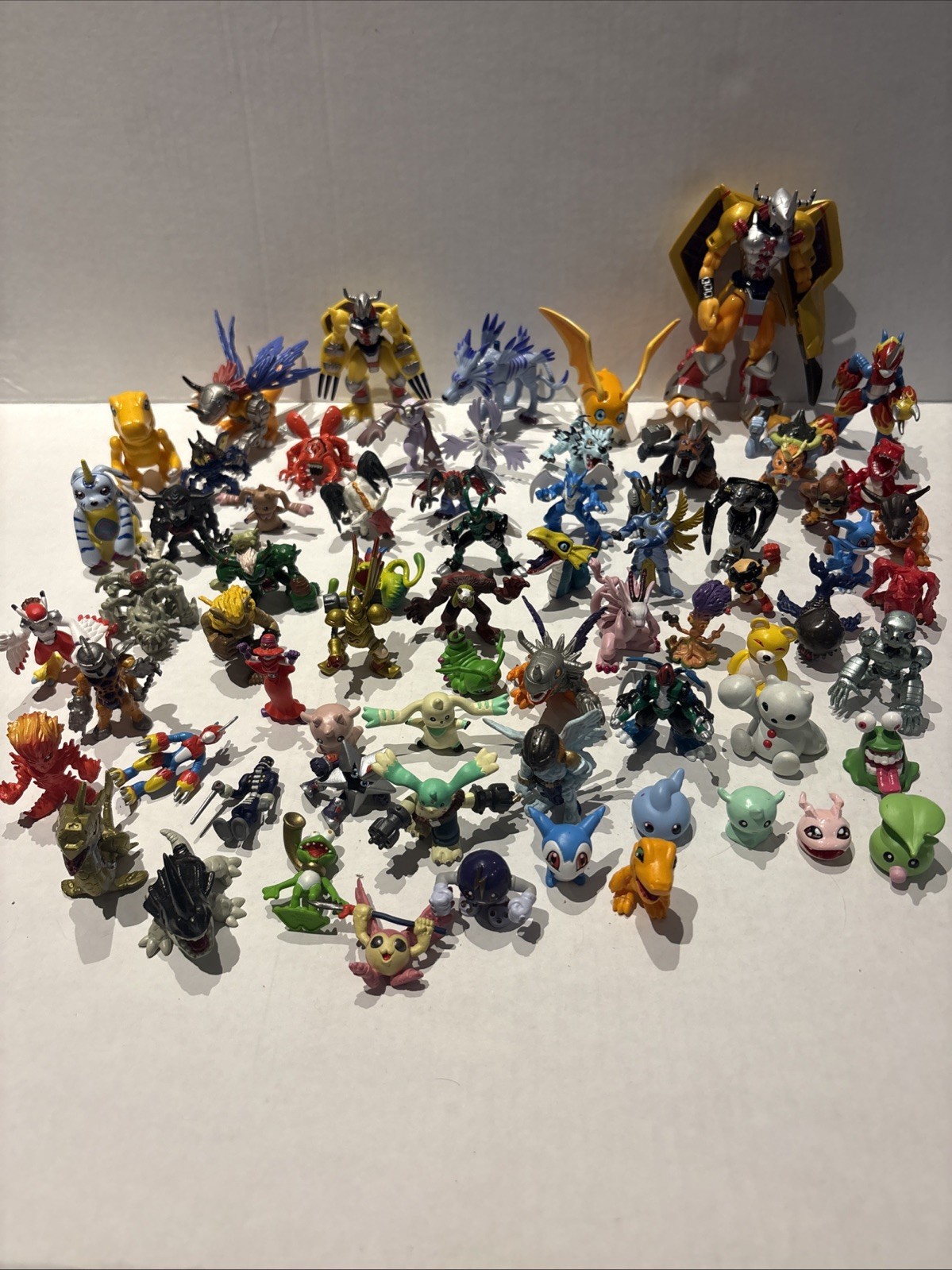 Vintage 2000s Digimon Mini Figures Lot 50 + Collectibles