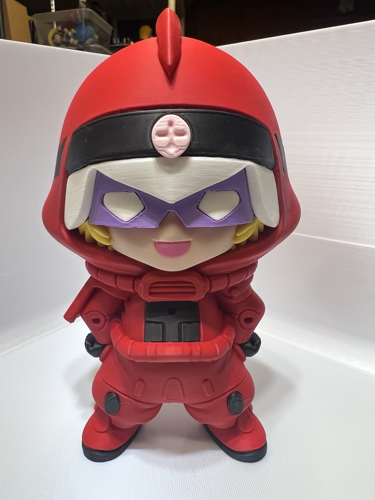 Chibi Char Aznable 3D Printed Display 7 inch