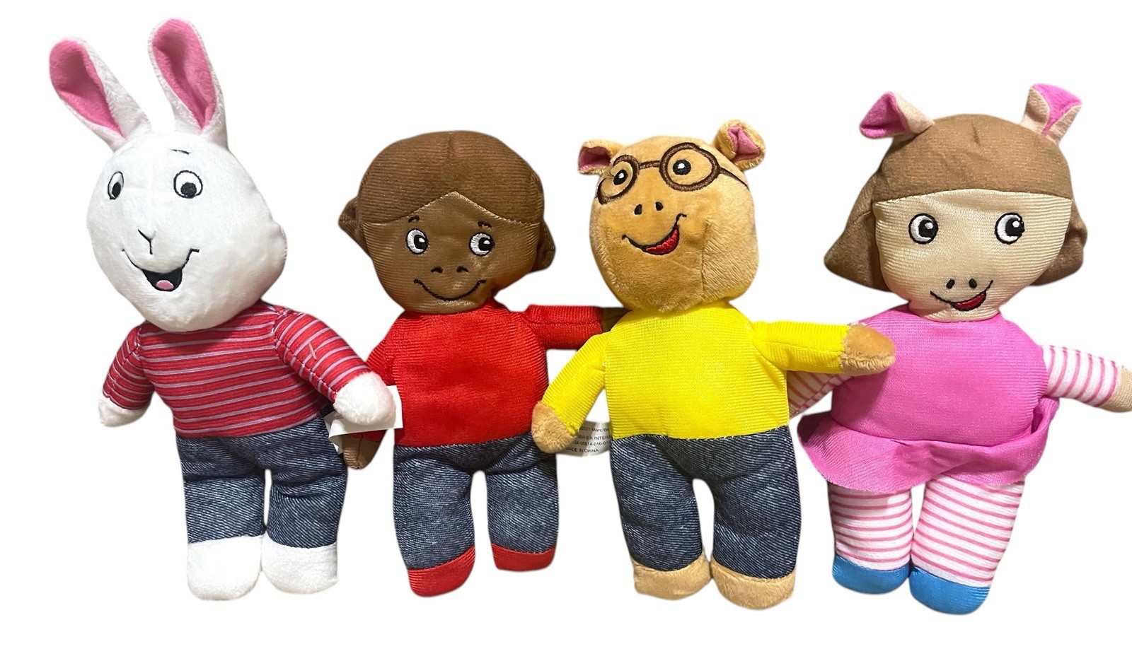 PBS Kids Arthur & Friends Plush Toy Set Of 4 Arthur, DW, Buster + Francine Doll