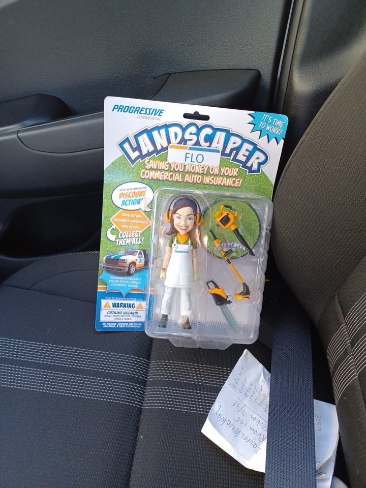Progressive Commercial Landscape Flo Action Figure New Factory Sealed