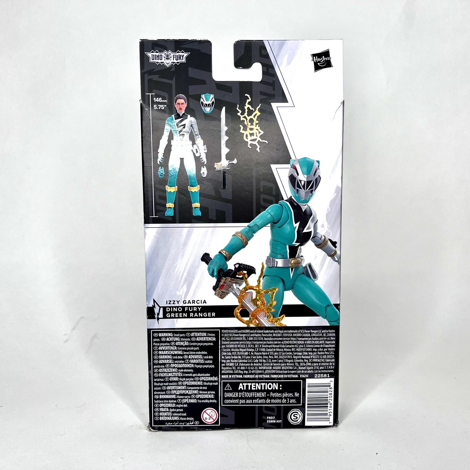 Mighty Morphin Power Rangers Green Ranger Dino Fury Lightning Collection Sealed
