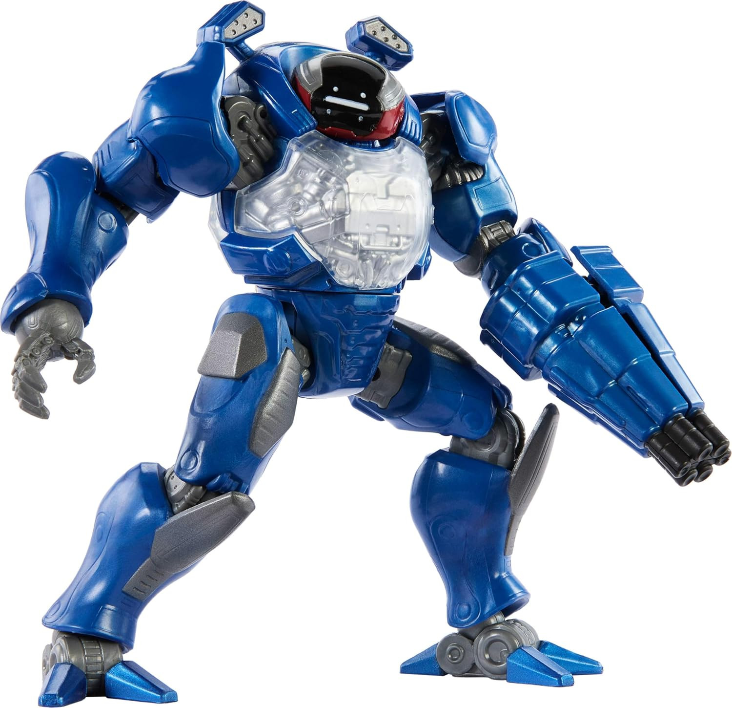 Feature Action Figure Combat Ready Roboto, Twist & Release Quick Draw Move, 5.5