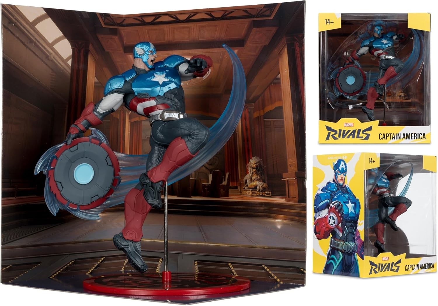 Marvel Rivals Collection 1/10 Actionfigur Captain America 20 cm