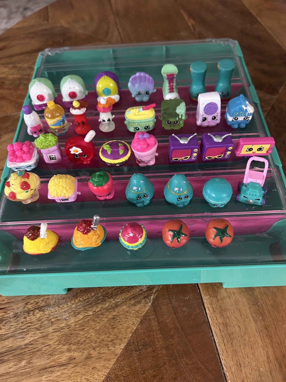 Shopkins 35pc Mixed Lot of RARE Collectible Miniatures With Case