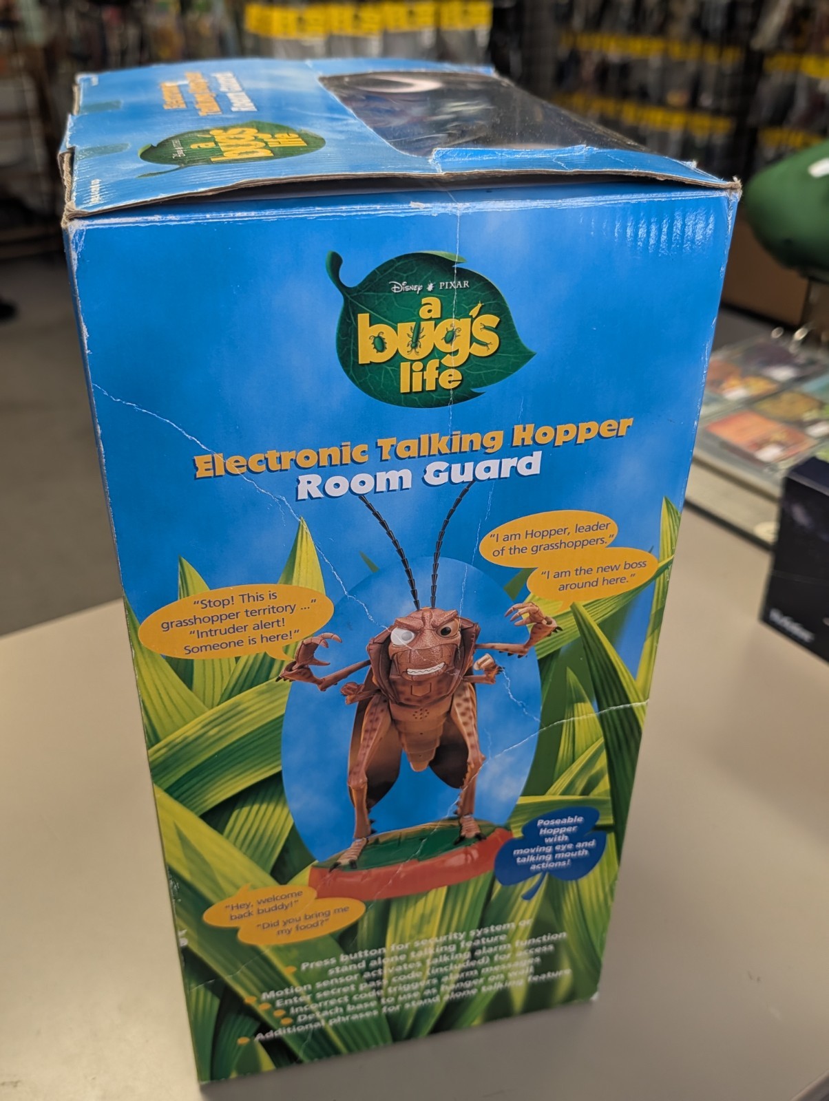 Thinkway A Bug&rsquo;s Life Hopper Talking Room Guard Thinkway Toys 1998 Disney Works