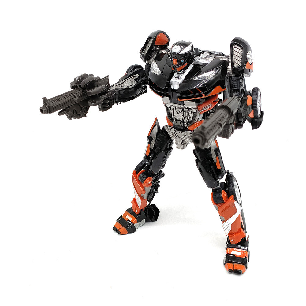 Thunder TH-01 Black Car Model Deformable Robot Action Figure Transform Toys Gift