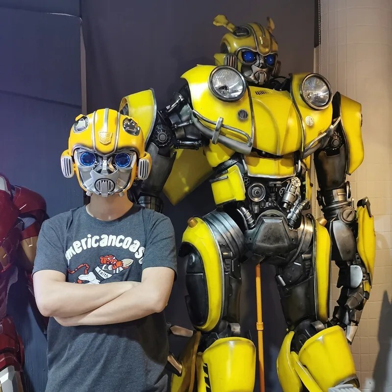Killerbody Transforms Bumblebee 1:1 Electronic Remote & Voice Controlled Helmet