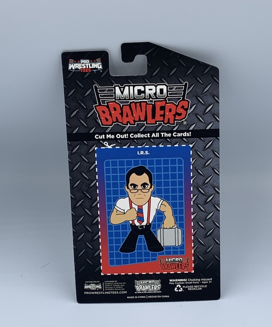 I.R.S. Mike Rotunda Signed Micro Brawlers Wrestling Figure WWE Full Name Auto