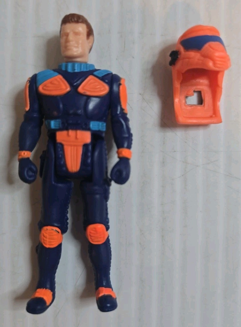 Vintage M.A.S.K. MASK Raven Driver Calhoun Burns Figure W/ Helmet Kenner