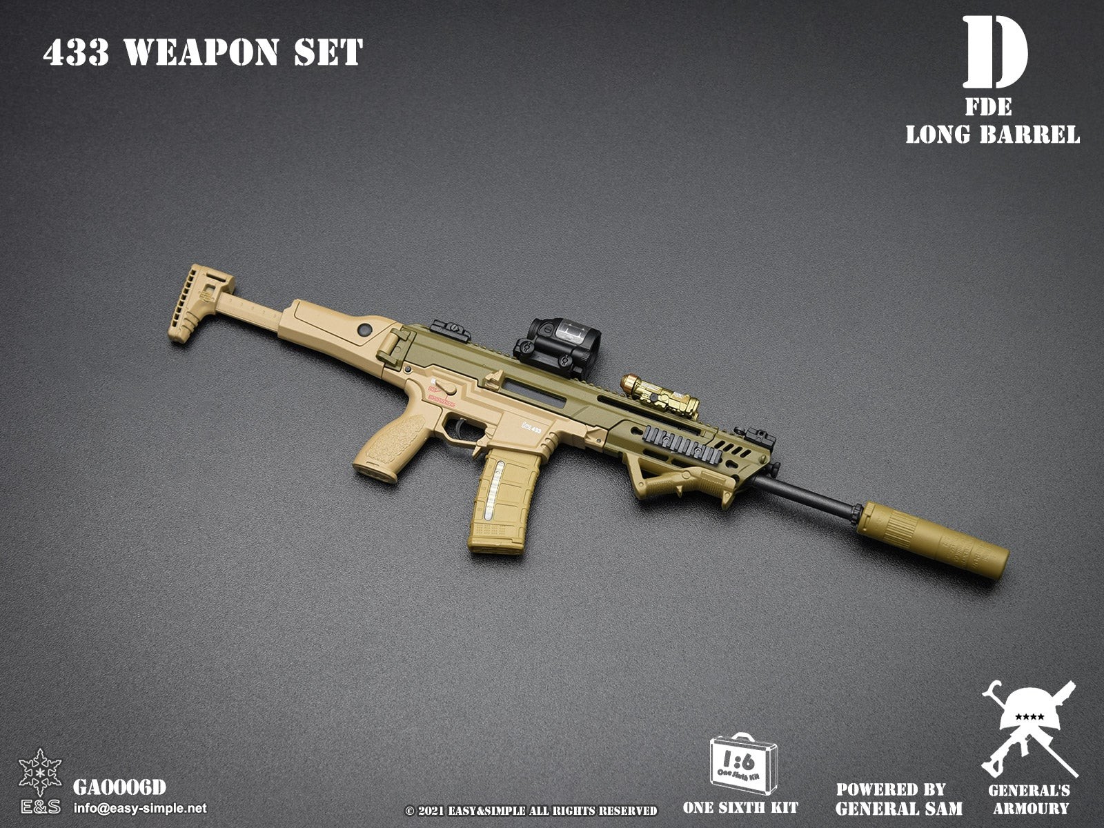 1/6 Scale 433 Weapon Set Version D – MINT IN BOX