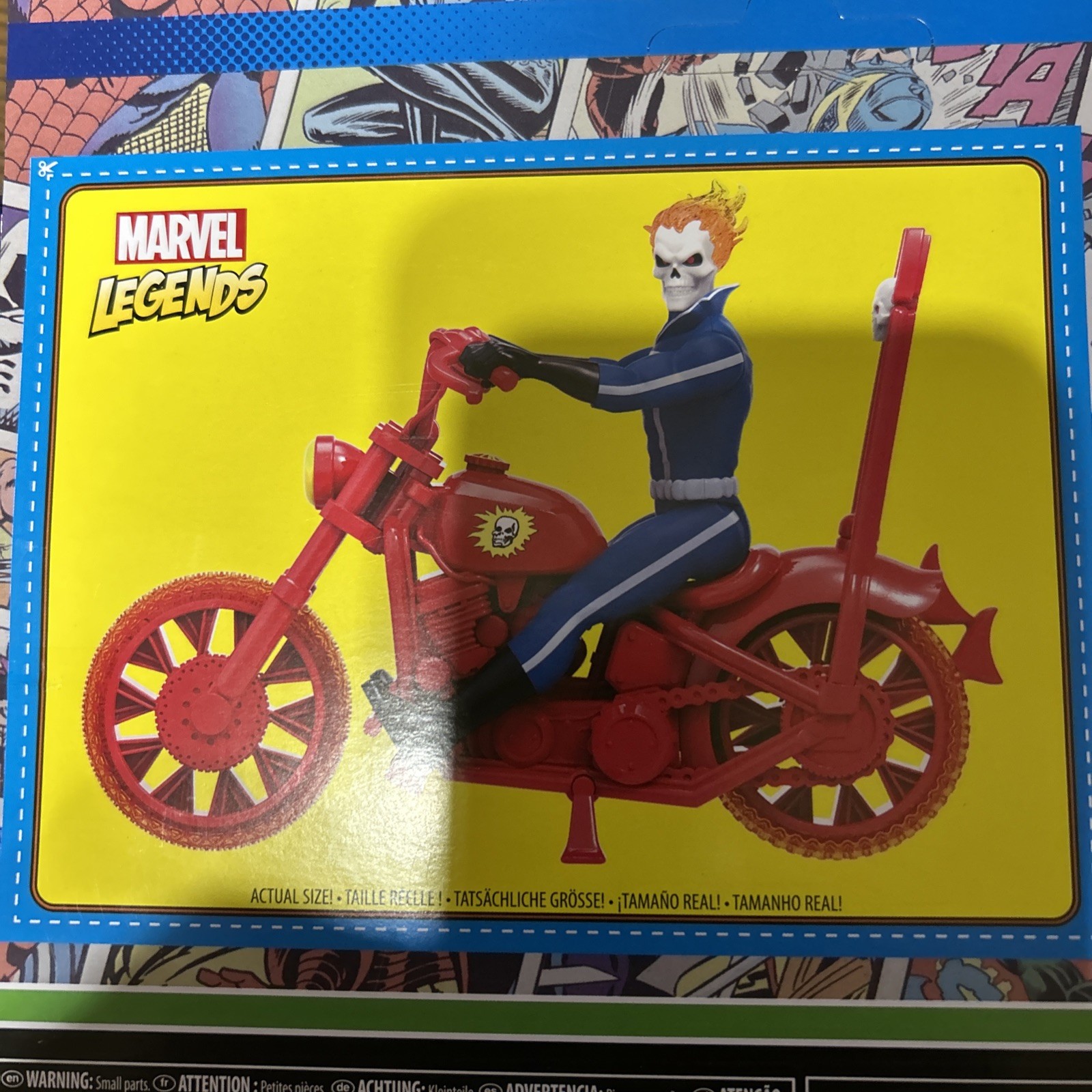 Hasbro Marvel Legends Kenner Retro Ghost Rider 2023 3.75&Prime; Figure And Motorcycle